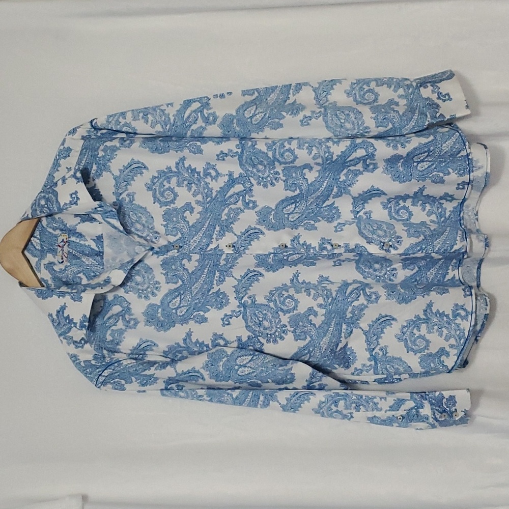 Brandolini Soft Paisley Print Shirt Size XXL